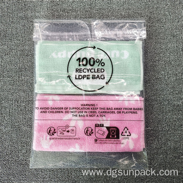 Recyclable Pe Plastic poly plat plastic bags